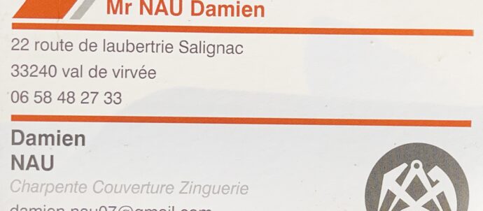 COUVERTURE CHARPENTE DAMIEN NAU